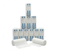 KMINA Bande de Rembourrage Ouate, 10 cm x 2,7 m, sous Plâtre (12 pcs)