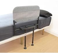 KMINA Barrière de Lit Adulte Anti Chute avec Pieds (Hauteur 29-50 cm), Protection Personnes Âgées, Redressement Réglable, Appui Lit Médicalisé