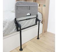 KMINA Barrière de Lit Adulte (Hauteur 29-50 cm), Anti-Chute Pliable avec Pieds, Barre de Lit Personne Âgée, Appui Redressement Réglable