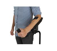KMINA Béquille Médicale Adulte (x1 Unité, Main Gauche), Canne Anglaise Ergonomique, Réglable en Hauteur, Orthopédique - Fabriqué en Europe - Modèle Pro