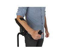 KMINA Béquille Médicale Adulte Type Canne Anglaise (x1 Unité Droite), Réglable en Hauteur avec Poignée Ergonomique Orthopédique, Made in Europe - KMINA Pro