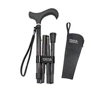 KMINA - Canne de Marche Pliable Homme, Carbone, Réglable, Luxe Femme, Noire, Made in Europe - KMINA Pro