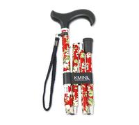 Kmina Canne Pliante Pro Fleurs Rouge 1ut