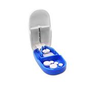 KMINA Coupe Comprimé Médicaments, Séparateur de Pilules, Compact, Bleu