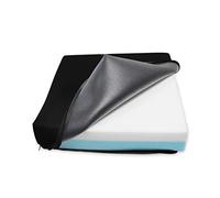 KMINA Coussin Anti-Escarres Fauteuil Roulant (Faible Densité), Mémoire de Forme + Polyuréthane, Housse 3D - Made in Europe