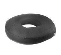 KMINA Coussin Bouée Anti-Escarres Fessier (42,5x42,5x9 cm), Coccyx Orthopédique, Hémorroïdes, Fauteuil Roulant, Viscoélastique avec Housse Tissu 3D Respirant