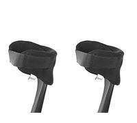 KMINA - Coussinets pour Béquilles Coude avec Velcro (x2 Unités), Poignée Rembourrée, Mousse, Rembourrage Médical, Housse - Made in Europe