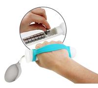 KMINA Cuillère Anti Tremblement, Cuillère Ergonomique Adulte Handicap Parkinson, Poignée Réglable Angle et Poids, Adaptée Personne Âgée