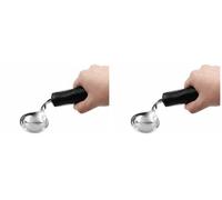 KMINA Cuillère Anti Tremblement Ergonomique Adulte (Bilatérale, Lestée, Angle Réglable), Aide aux Repas, Personne Âgée, Handicap, Parkinson (Lot de 2)