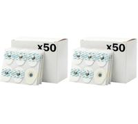 KMINA Électrodes ECG Adulte (50 unités), 35 x 42 mm, adhésives jetables, bouton pression universel, faible impédance, hypoallergéniques, sans latex (Lot de 2)