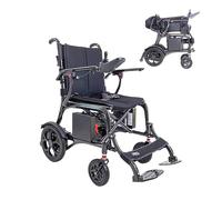 KMINA Fauteuil Roulant Électrique Pliable Ultra Léger 12,5 kg, Carbone
