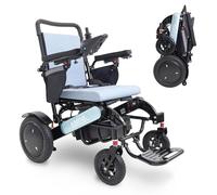 KMINA Fauteuil Roulant Électrique Pliable Ultra Léger, Joystick, 8 km/h