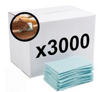 KMINA Gants de Toilette Jetables (3000 Unités, 125 Caisses de 24), Gant de Toilette à Usage Unique pour la Peau, Activation avec Quelques Gouttes d'Eau, pH 5,5, Sans Latex
