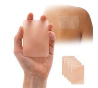 KMINA Pansements Silicone Cicatrices, 7,5 x 5 cm, Chéloïdes (5 pcs)