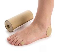 KMINA Rouleau Moleskin Beige, Rembourrage Adhésif Découpable pour Pieds et Chaussures, Coton Velours 100%, Réduit Frottements et Pression, 3 m x 25 cm