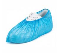 KMINA Surchaussures Jetables (1000 unités, 10 boîtes de 100) Polyéthylène PE Lisse, Ajustement Élastique, 41 x 15,5 cm Bleu