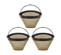 KMIXWIDQ Filtre À Café Permanent Conique En Acier Inoxydable, Réutilisable, For La Cuisine Thé Lot 3