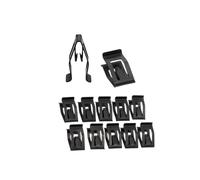 KMLONG 10 pièces Clips fixation tableau bord console avant voiture retenue universelle for Ford, Convient Mazda, Toyota Clip de capuchon de panneau de garniture de porte