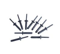 KMLONG 50 pièces Convient for GM, Ford, convient for CHRYSLER, Clips retenue Type poussoir fixation automatique Clip de capuchon de panneau de garniture de porte
