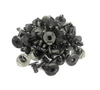 KMLONG 50 pièces, trou 8mm, Rivet retenue, couvercle moteur, attaches à Clip Convient for la voiture convient for Toyota, Clip de capuchon de panneau de garniture de porte