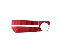 KMLONG Autocollant de garniture panneau copilote, Convient for Ford, Mustang 2009-2014 Autocollant de garniture de tableau de bord côté p(Red)