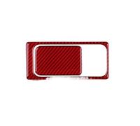 KMLONG Autocollant garniture intérieure cadre poignée copilote, Convient for Volkswagen/VW/Golf, 8 MK8 2020-2023 Autocollant de garniture de tableau de bord côté passager(Red)
