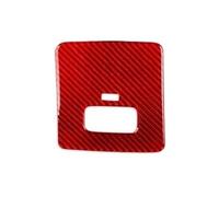 KMLONG Autocollants de garniture panneau boîte à fusibles du conducteur, Convient for Hyundai, Veloster 2019-2023 Autocollant de garniture de tableau de bord côté p(Red RHD)