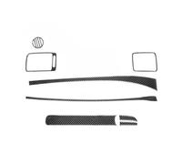 KMLONG Autocollants garniture panneau copilote, Convient for Civic, 8e génération 2006-2011 Autocollant de garniture de tableau de bord côté passager(RHD Black)