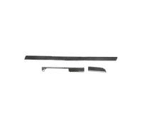 KMLONG Garniture d'autocollant couverture panneau copilote,Convient for Volkswagen/VW/Scirocco,central fibre carbone 2009-2016 Autocollant de garniture de tableau de bord côté p(Lhd Black)