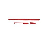 KMLONG Garniture d'autocollant couverture panneau copilote,Convient for Volkswagen/VW/Scirocco,central fibre carbone 2009-2016 Autocollant de garniture de tableau de bord côté p(Lhd Red)