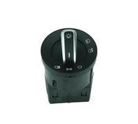 KMLONG Interrupteur phare 3B0941531, Convient for VW, Passat B5 B5.5 Golf Jetta Bora Mk4 Polo 9N 9N3 interrupteur de feu de brouillard avant du véhicul(With Chrome)