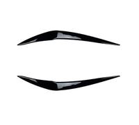 KMLONG Lot de 2 sourcils de phares de voiture for BMW F20 F21 Série 1 116i 118i 120i 125i M135i M140i 2015-2019 front de phare automobile les sourcils(2pcs Gloss Black)