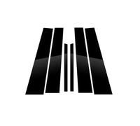 KMLONG Lot de 6 autocollants for garniture de fenêtre, colonne BC, adaptés aux montants de pilier polis noir brillant Série 1 F20, 2014-2019 Garniture de montant de portière de voiture