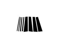 KMLONG Poteaux de pilier de voiture adaptés à Toyota Land Cruiser Prado Lexus GX470 J120 2003 - 2009, moulage de porte et fenêtre, capots de bordure, autocollants, accessoires Garniture de montant de
