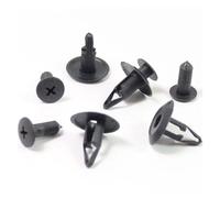 KMLONG Rivets fixation plastique, 50 pièces, 8mm, garde-boue, Clips poussée Convient for Mazda Convient for Nissan Ford Clip de capuchon de panneau de garniture de porte