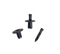 KMLONG Rivets plastique avec trou 7mm, 20/50/100 pièces, Convient for Nissan, convient for Toyota attaches automobiles noires Clip de capuchon de panneau de garniture de porte (20 Pieces)