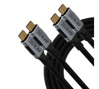 KMMXXCPM Cable USB C [1M,Lot de 2],Cable USB C 3.2,20Gbps Transfert Données Compatible avec Thunderbolt 3,Cable Type C Charge Rapide 240W PD3.1,USBC 4K@120Hz Video pour Moniteur,SSD,Docking,Hub,eGpu.