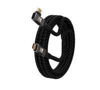 KMMXXCPM Câble USB C Coudé long 3 m,USB 5/4 avec Transmission de données à 80Gbps Compatible avec Thunderbolt 5/4,Câble Type C à 90° avec Charge Rapide 240W,USB-C 16K/Double 8K pour écran/Display.