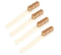 KMOCEPLY 1/2/4 brosses d'escalade et de blocage avec 4 rangées de poils de sanglier épais et long manche pour escalade, brosse de nettoyage ferme pour tenir et craie (4 pièces)