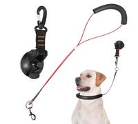 KMOCEPLY Attache de bain pour chien avec ventouse réglable pour chiot - Fournitures de douche pour le toilettage des animaux de compagnie - Accessoires de bain avec boucle et ventouse