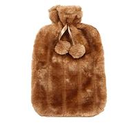 KMOCEPLY Bouillotte à Pompons de Grande capacité en Fausse Fourrure de Lapin - Bouillotte de Luxe et Confortable en Peluche Imitation Fourrure de Lapin - Décoration pour Fournitures
