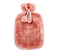KMOCEPLY Bouillotte à Pompons de Grande capacité en Fausse Fourrure de Lapin - Bouillotte de Luxe et Confortable en Fausse Fourrure de Lapin - Décoration pour Fournitures d'hiver, Cadeaux