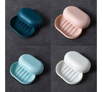 KMOCEPLY Lot de 4 porte-savon de voyage avec couvercle, boîte à savon de voyage avec couvercle, boîte à savon de voyage avec couvercle, boîte à savon en plastique étanche