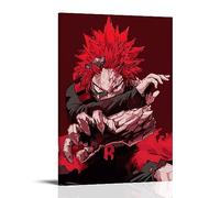 KmoNo Poster d'anime MHA My Hero Academia Eijiro Kirishima - Impression sur toile - Décoration murale moderne pour chambre à coucher - 30 x 45 cm