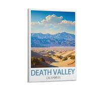 KmoNo Poster de voyage vintage Death Valley California - 30 x 45 cm - Décoration murale sur toile pour salon, chambre à coucher
