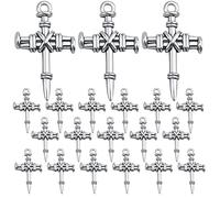 KMOSPAD Lot de 50 pendentifs en forme de croix en alliage religieux chrétien Jésus Crucifix Pendentifs Fournitures d'artisanat pour fabrication de bijoux, Alliage, Pas de gemme