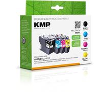 KMP Cartouches d'encre MULTIPACK B58VX – Pack de 4 à rendement élevé compatible Brother