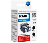 KMP DOUBLEPACK C81D - Pack de 2 - 19 ml - noir - compatible - cartouche d'encre (alternative pour : Canon 4529B001, Canon PGI-525PGBK) - pour Canon PIXMA iP4950, iX6550, MG5350, MG6250, MG8150, MG8250