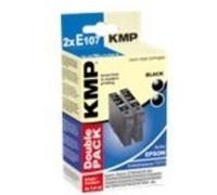 KMP E107D Double Pack - pack de 2 - noir - cartouche d'encre (alternative for: Epson T0711) Noir G