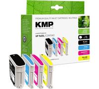 KMP Encre pack bundle compatible remplace HP 940XL, C2N93AE, C4906AE, C4907AE, C4908AE, C4909AE noir, cyan, magenta, jaune H71V